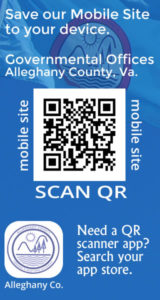 Alleghany County Virginia - Governmental Offices - Scan QR code to save the site to your mobile device.